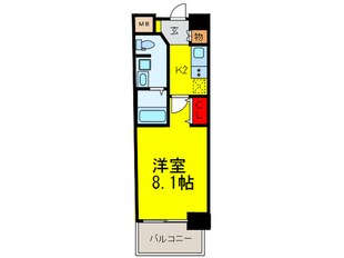 ルーエ天満橋の物件間取画像